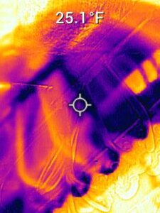 Restricted Indoor Coil Found Using a Thermal Camera